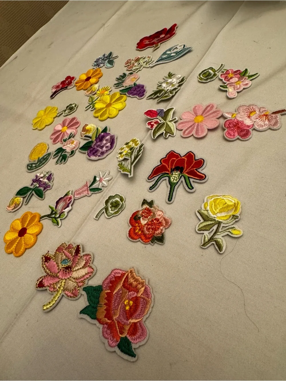 Aime Leon Dore Multicolor Floral Embroidered Patch Set